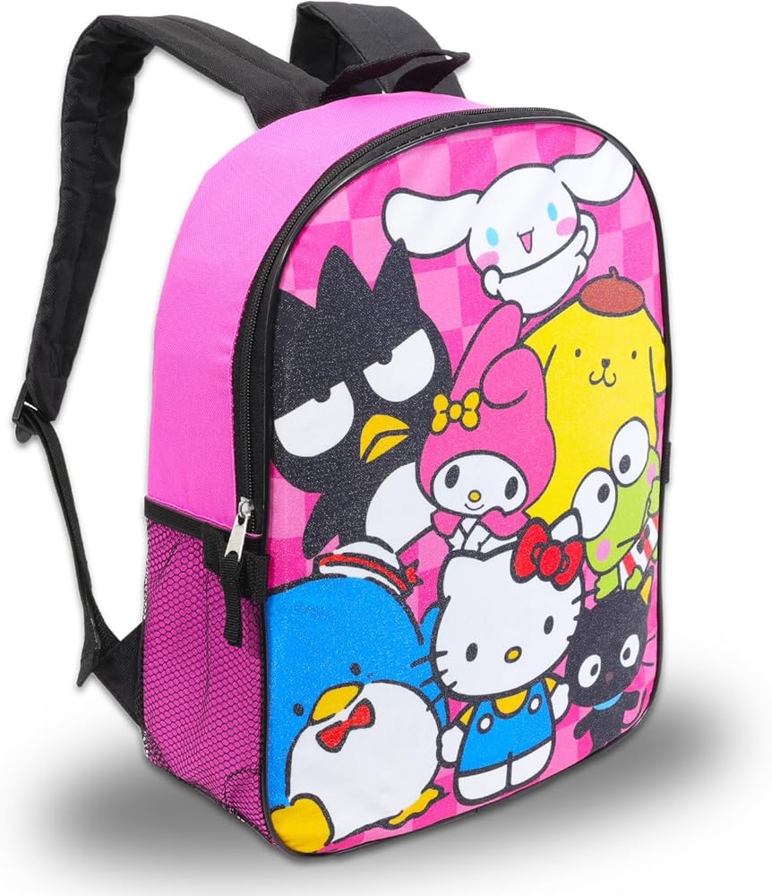 Amazon.com | Sanrio Backpack with Lunch Bag Featuring Hello Kitty